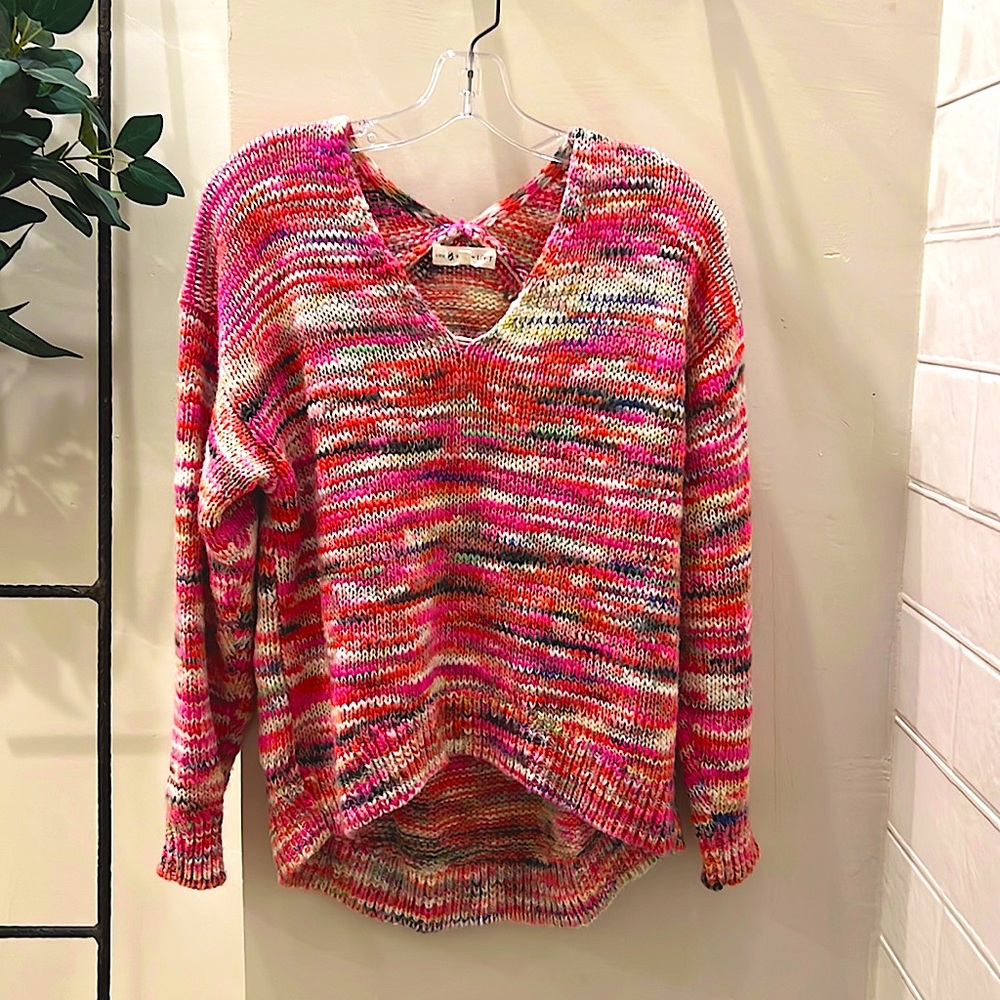 Like new condition Lou & Grey Loft multicolored sweater size medium